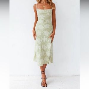 Leora Midi Dress Green from Fortunate One
